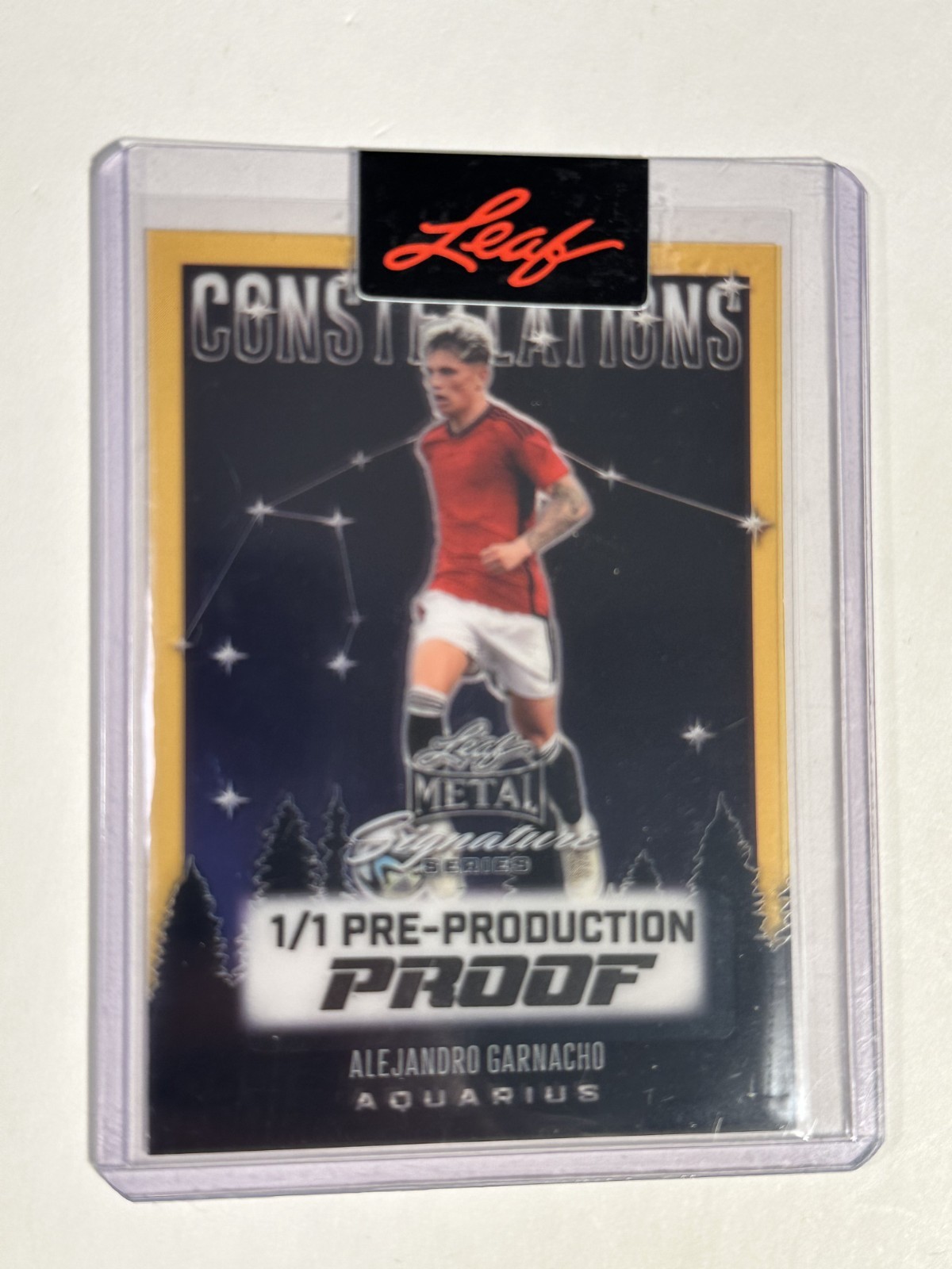 2024 Leaf Metal Constellations Alejandro Garnacho Pre-Production Proof 1/1