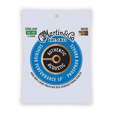 Martin Authentic Acoustic SP Phosphor Bronze 12-saitige Gitarrensaiten (0,010 -...