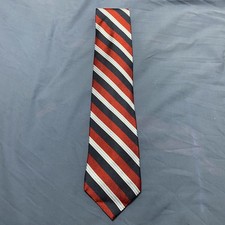 Brooks Brothers 346 Repp Stripe Pure Silk Necktie Multicolor 59x3.5 Made in USA
