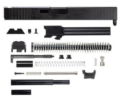 Handgun Slide & Firing Parts Kit, Black Steel, Multiple Components