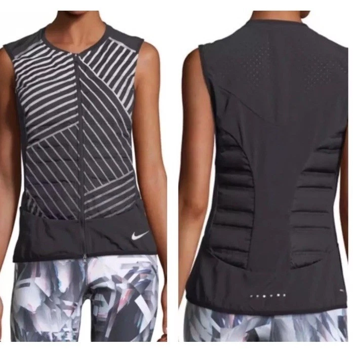 Nike Mujeres Aeroloft Reflectante Embalable Chaleco para Correr Talla XS, Original $215 Foto 2 de 4