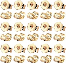 15 Pairs of 14K Gold Earring Backs - Comfortable and Secure Earring Support