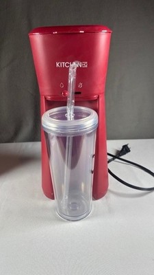 Kitchen HQ Single Serve Iced & Cold Coffee Maker Red