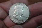 1954 S FRANKLIN HALF DOLLAR SILVER 90% PART OF FULL COLLECTION IN DANSCO BOOK