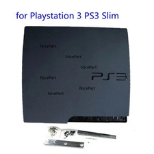 For PS3 Slim Console 2000 2500- White Black Complete Housing Shell Case