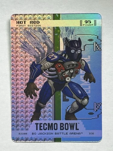 RODNEY HAMPTON HOT ROD Bo Jackson Battle Arena Tecmo Bowl Endzone Battlefoil Ice