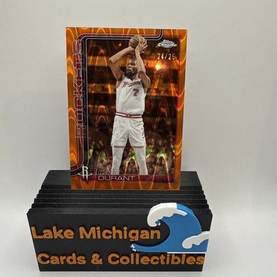 2025 Topps Chrome Update - Kevin Durant #23 Orange Raywave Refractor /25 SP