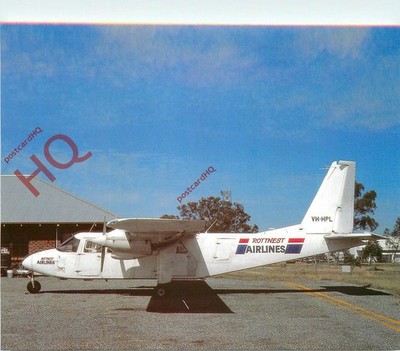 Ansichtskarte ~ ROTTNEST AIRLINES BN-2A-26 ISLANDER VH-HPL [PPH]