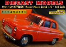 1959-1962 FORD 100E POPULAR IN SUNSET RED 1:43 SCALE VANGUARDS DIECAST MODELLAUTO