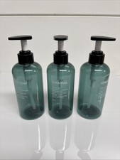 3 Pack Shampoo Bottle Pump Dispenser, 500ml Empty Plastic Soap Dispenser Bottle