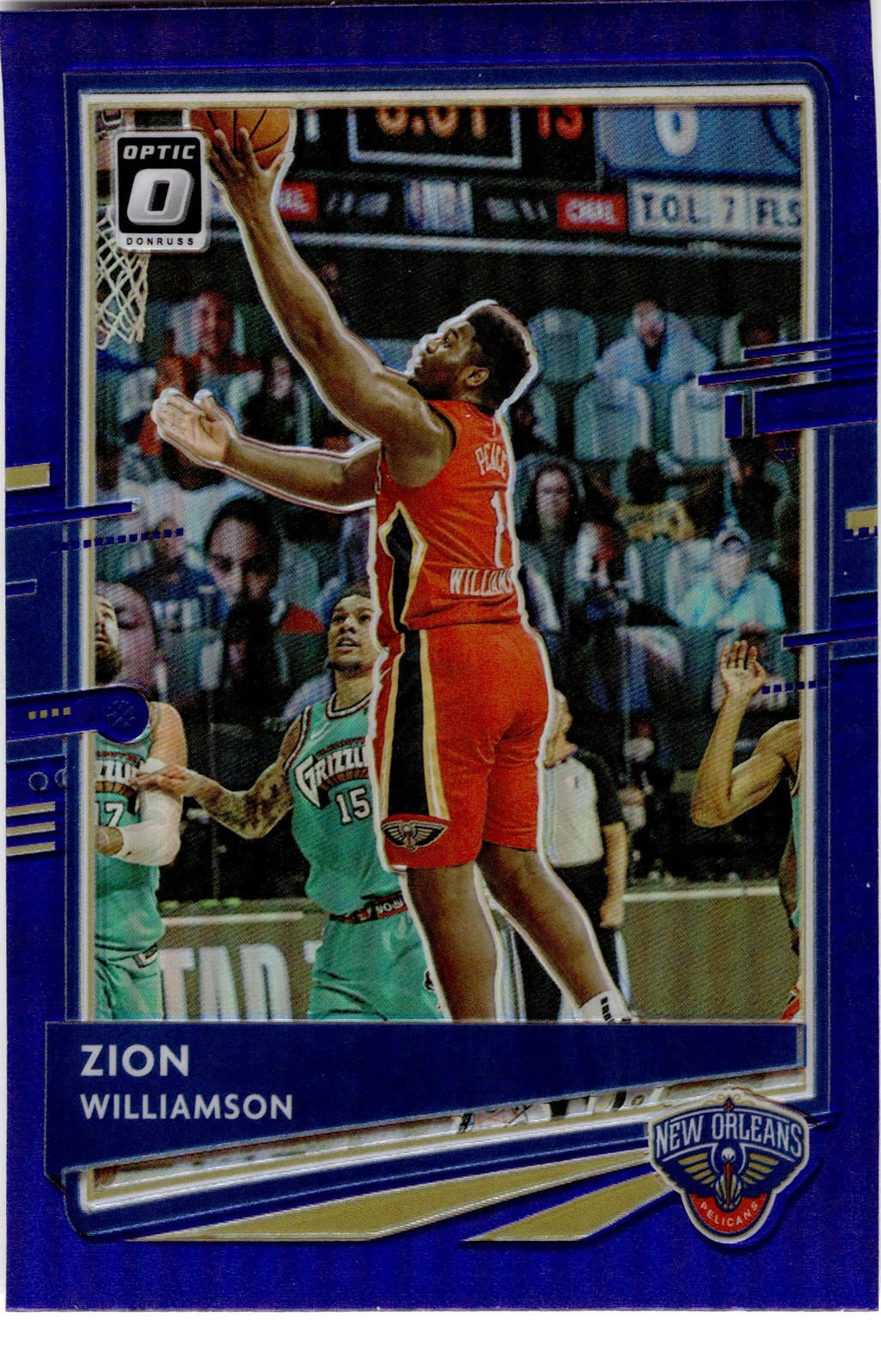Optic 2020-21 Donruss Optic Zion Williamson #40 New Orleans Pelicans