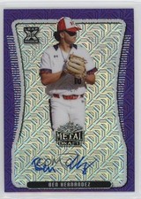 2020 Leaf Metal Draft Purple Mojo 4/7 Ben Hernandez #BA-BH1 Auto 00c9
