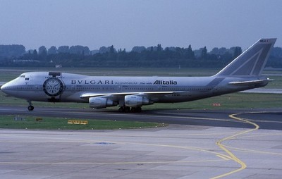 MO749   Aircraftslide/Dia    Alitalia   Boeing 747-243B   I-DEMS   ''not cut''