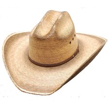 Western Express Palm Straw Western Cattleman Hat - Large
