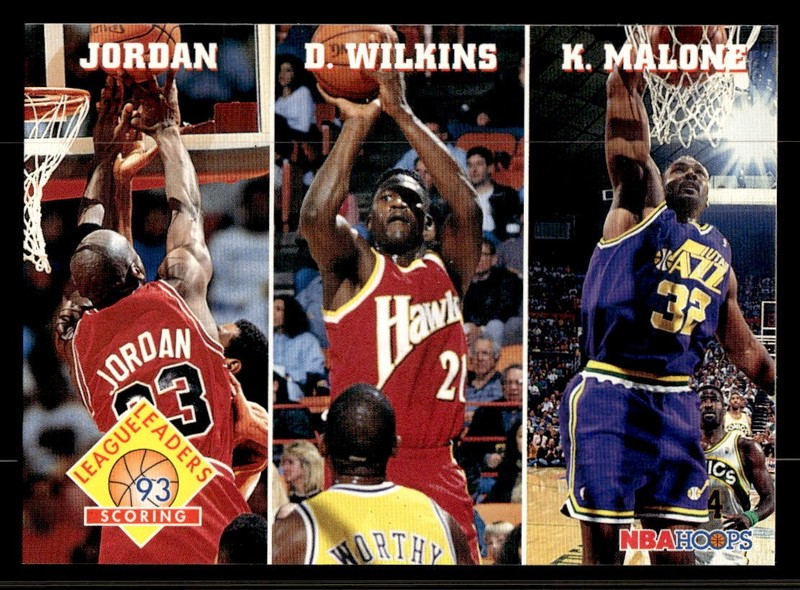 1993-94 Hoops #283 Scoring Michael Jordan/Dominique Wilkins/Karl Malone MINT
