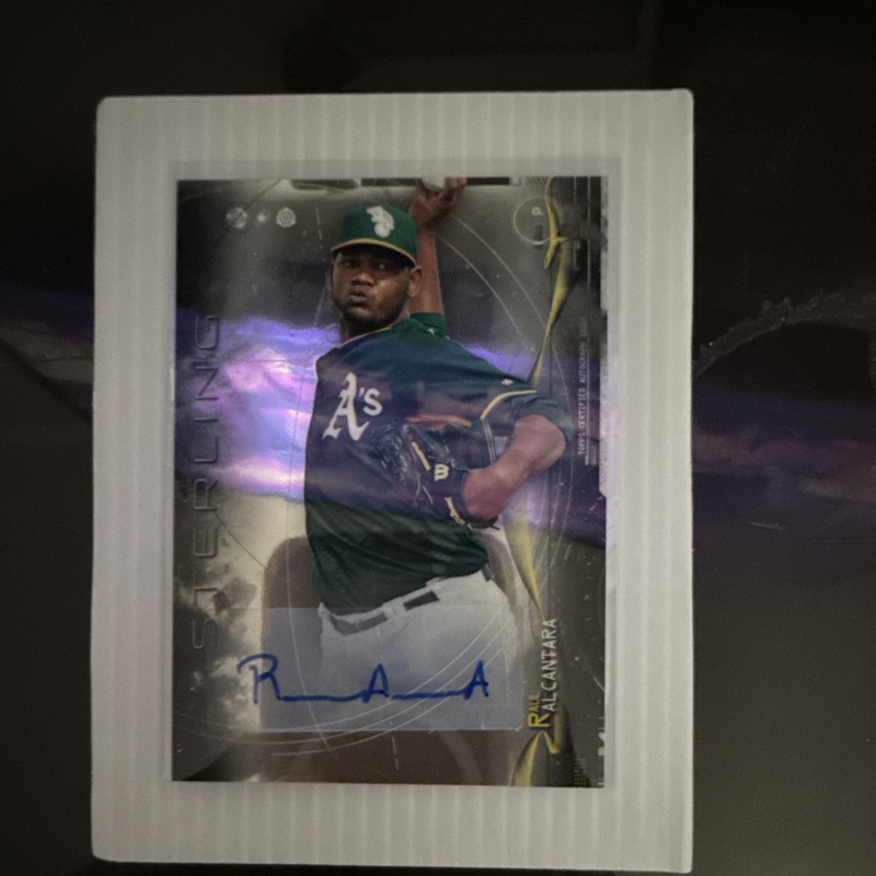 Topps 2014 Bowman Sterling Raul Alcantara BSPA-RA Rookie Auto Insert A's