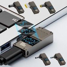 Fast Charging USB-C to DC Converter Notebook Charger Plug for Lenovo/HP/Dell