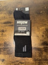 NWT HOLLOW Crew Socks Alpaca Size MEDIUM - Black