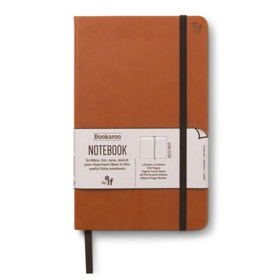Bookaroo Notebook Journal - Brown,Blank Diaries & Journals