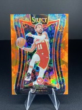 2024-25 Panini Select - Concourse Trae Young #63 Orange Cracked Ice Prizm 60/275