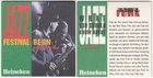 1 HEINEKEN JAZZ BEER MAT BEERCOASTER SOUS BOCK VILTJE