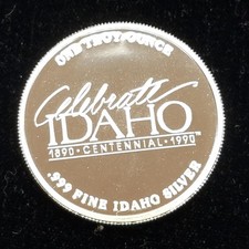Mining in Idaho | .999 Silver 1oz  Round | Idaho Centennial 113.93 per troy oz