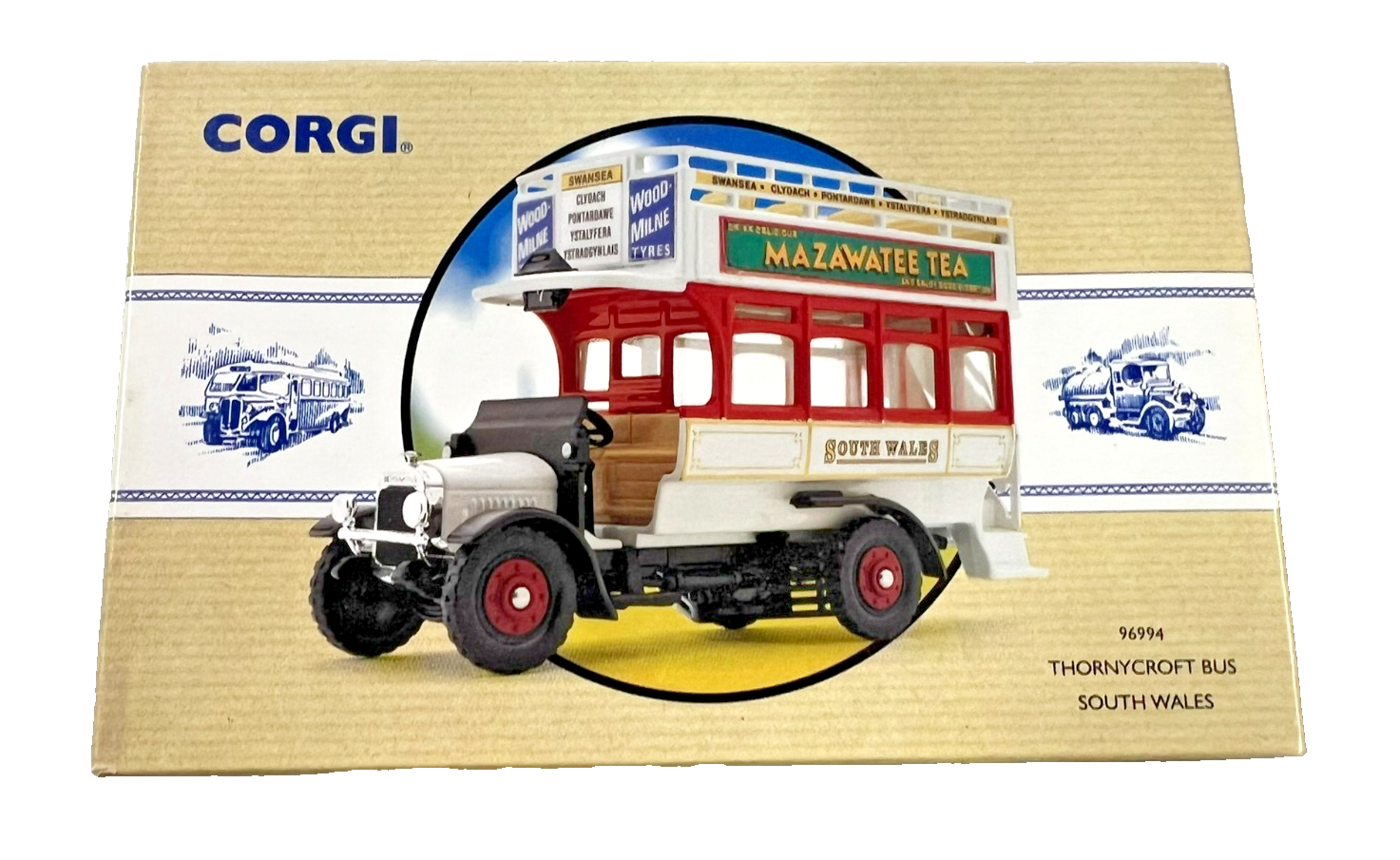 Corgi Guy Arab Thornycroft Bus South Wales Diecast 96994 Original Box 1:50 Scale