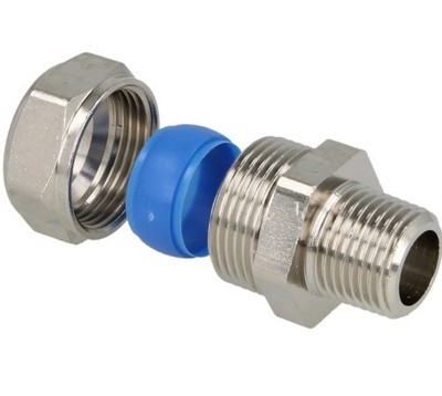 Simplex Anschlussadapter für Schwarzrohr PLUS 1/2'' AG auf 3/8'' Rohr | F13077