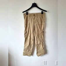 So Y2K Cargo Pants Tan Brown Utility Gorpcore 90s Baggy Grunge Outdoor Low Rise