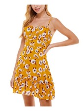 CITY STUDIO Womens Spaghetti Strap Short Party Fit + Flare Dress