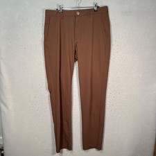 Bonobos Golf Mens Size 32 Slim Taper Brown Dress Pants Stretch Polyester Blend