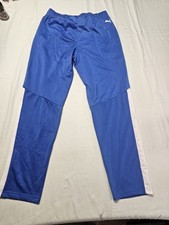 Puma Men's Athletic Jogger Pant Contrast 2.0 Track Pants Blue  White Sz Large