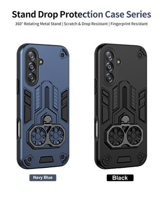Shockproof Hybrid Armor Ring Holder Stand Case Cover For Samsung Galaxy A17