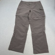 North Face Pants WOMENS 8 Gray Convertible Cargo Hiking Zip Off Outdoor