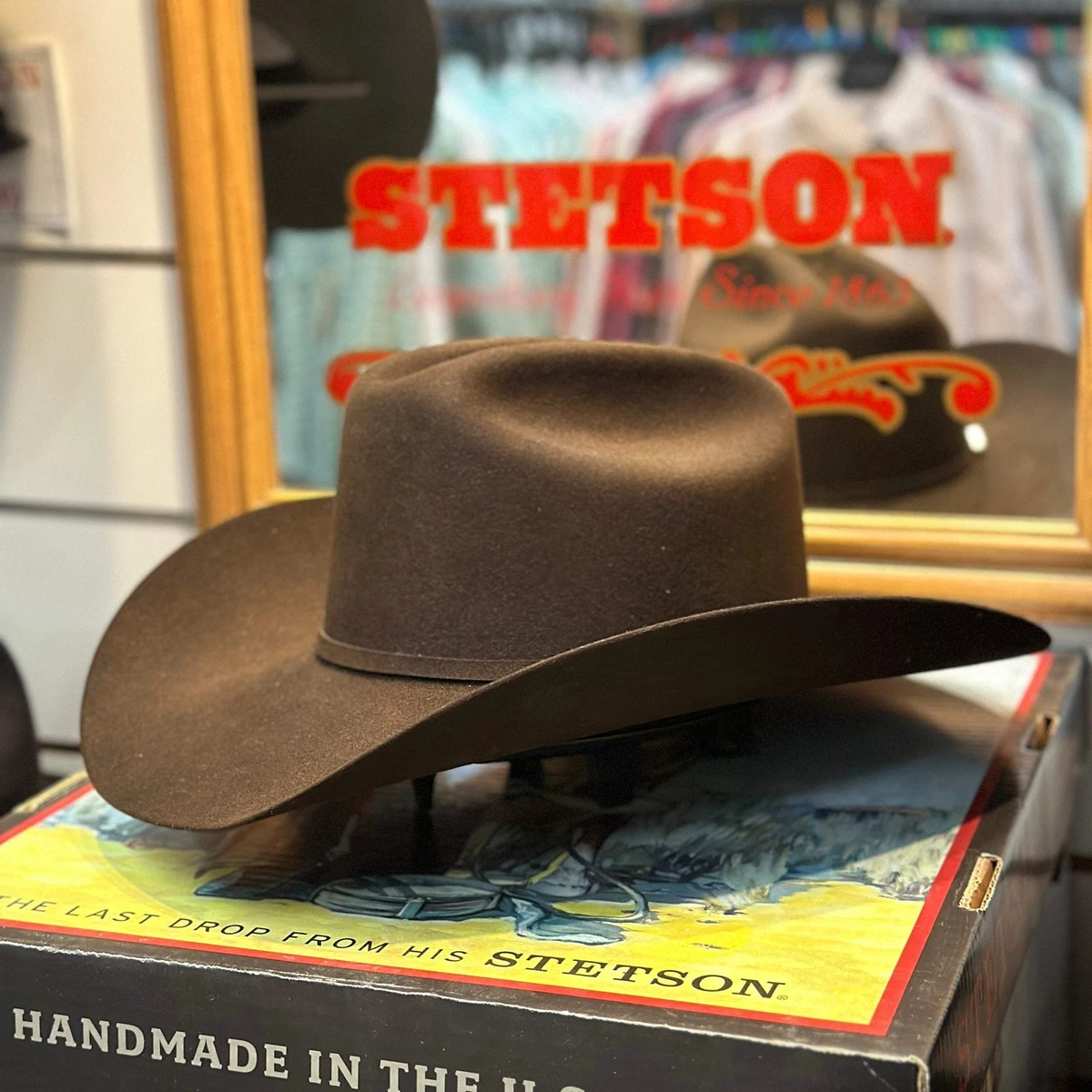 Cowboy Hat Stetson Men's 7 7/8 Size for sale | eBay
