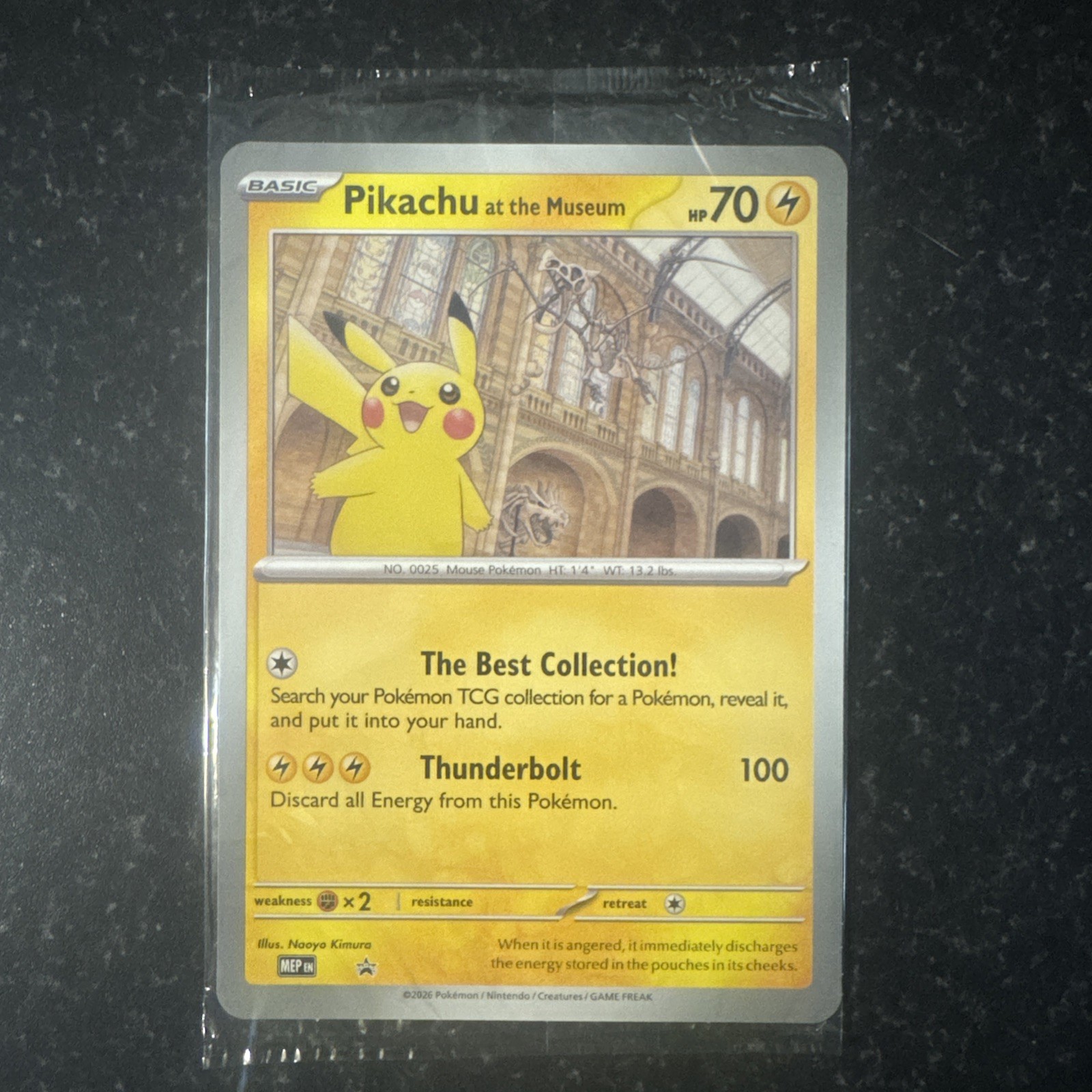 Pikachu At The Museum Jumbo Pokemon Card Promo Card Sealed