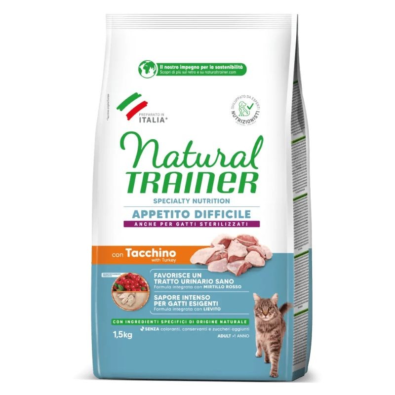 Trainer Gatto Appetito Difficile 1,5 kg Tacchino