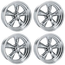 American Racing Polished 15x7 Torq-thrust Ii Wheel Set Mustang 65-73 American Racing Polished 15x7 Torq-thrust Ii Wheel Set Mustang 65-73