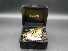 Vintage Bulova Smithsonian Wright Brothers Flyer Desk Top Timepiece w/ Tags Box