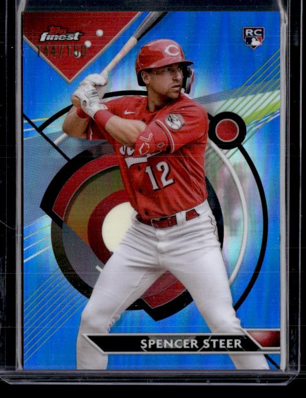 2023 Finest #95 Spencer Steer Blue Refractor SN,RC
