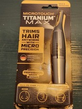 Micro Touch Titanium MAX All in One Personal Trimmer Nose Ears Neck New Improved