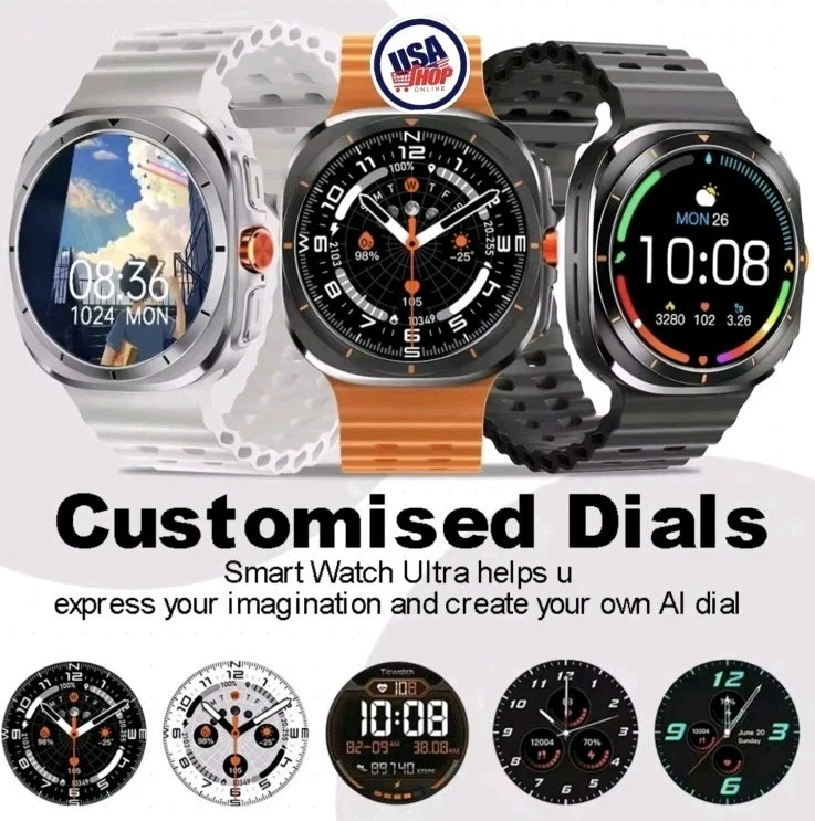 Laxasfit GT7 ULTRA Pro (White)Smart Watch HD Bluetooth -Men & Women - Image 2 of 4