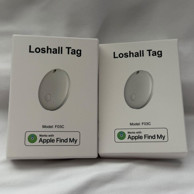 Loshall Tag Tracker 2-Pack for Apple Find My Compatible Model F03C 007