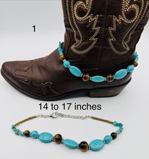 Western Boot Jewelry, Boot Bling, Boot Bracelet. Metal, Adjustable