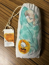 Tula Floral Petrol Baby Blanket Blue New With Tags 100% Viscose