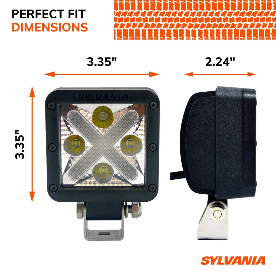 SYLVANIA LED Pod 3” Cube Light – 1800LM Dual Accent + Flood Off Road Light - Image 4 of 4