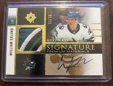 2024-25 Ultimate Signature Premium Materials William Eklund /35 USM-WE