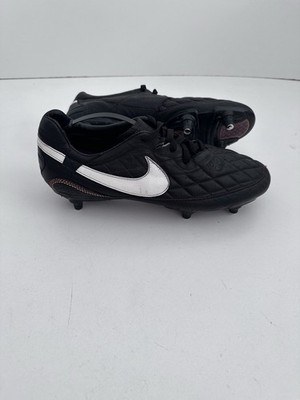 Nike Tiempo Legend Ronaldinho R10 Leather Black Football Soccer Cleats US11 