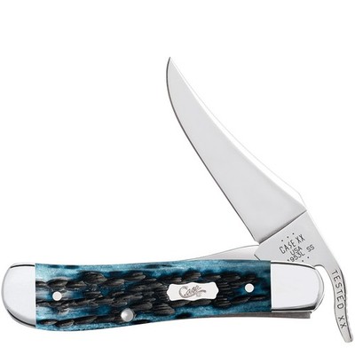 CASE XX KNIVES RUSSLOCK - POCKET WORN  MEDITERRANEAN BLUE BONE PS JIG 61963L SS