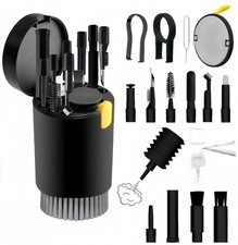 20-in-1 Laptop Phone Screen Earbud Cleaning Kit, Keyboard Cleaner Black